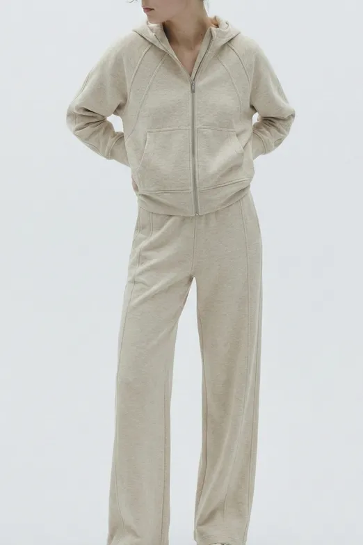 Bayan Taş Beli Lastikli Düz Kesim Pantolon - BSL