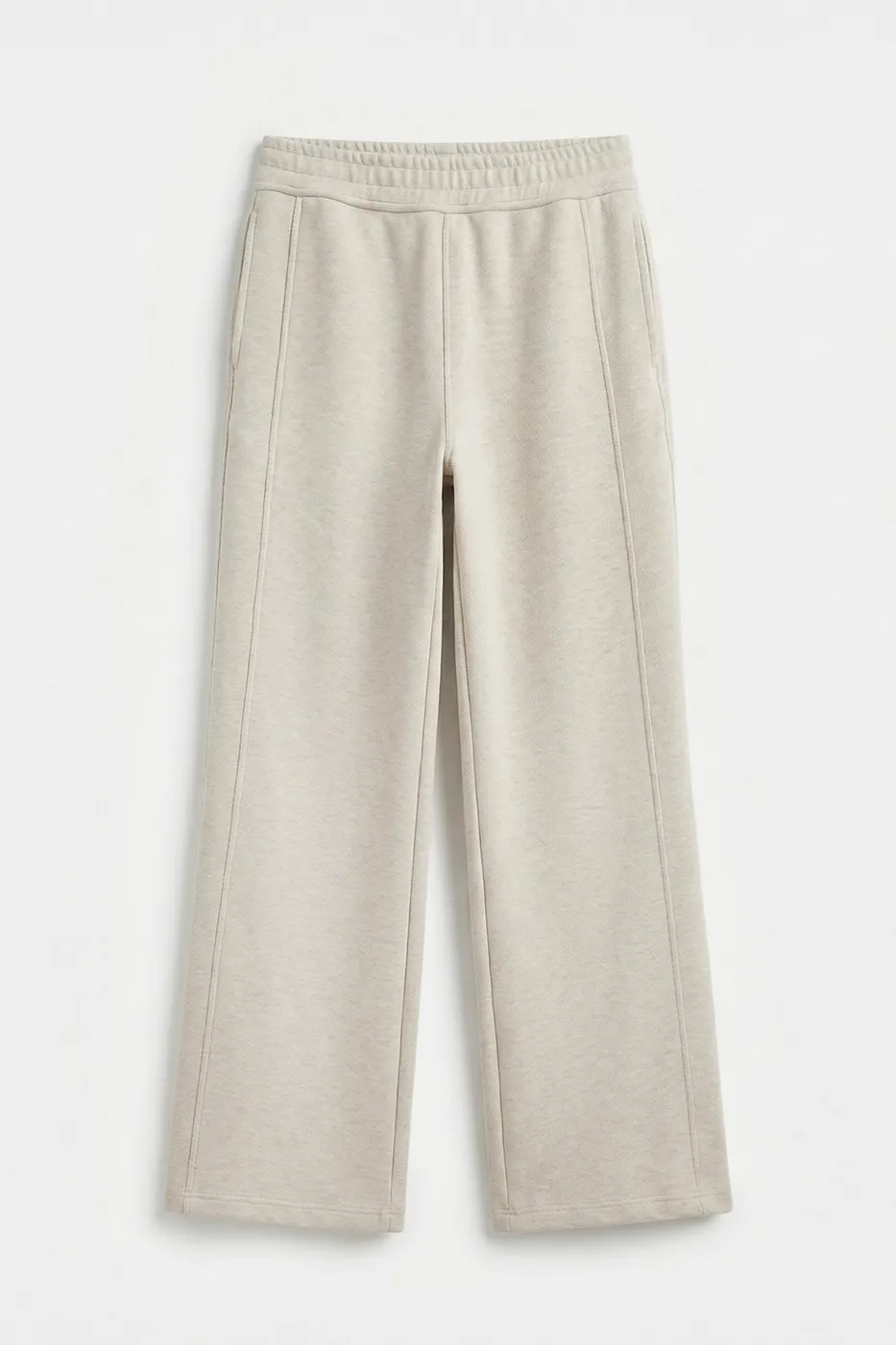 Bayan Taş Beli Lastikli Düz Kesim Pantolon