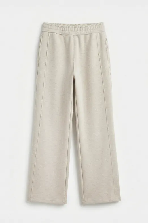 Bayan Taş Beli Lastikli Düz Kesim Pantolon - BSL