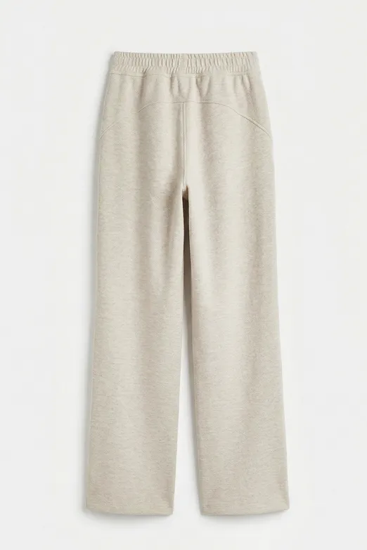 Bayan Taş Beli Lastikli Düz Kesim Pantolon - BSL