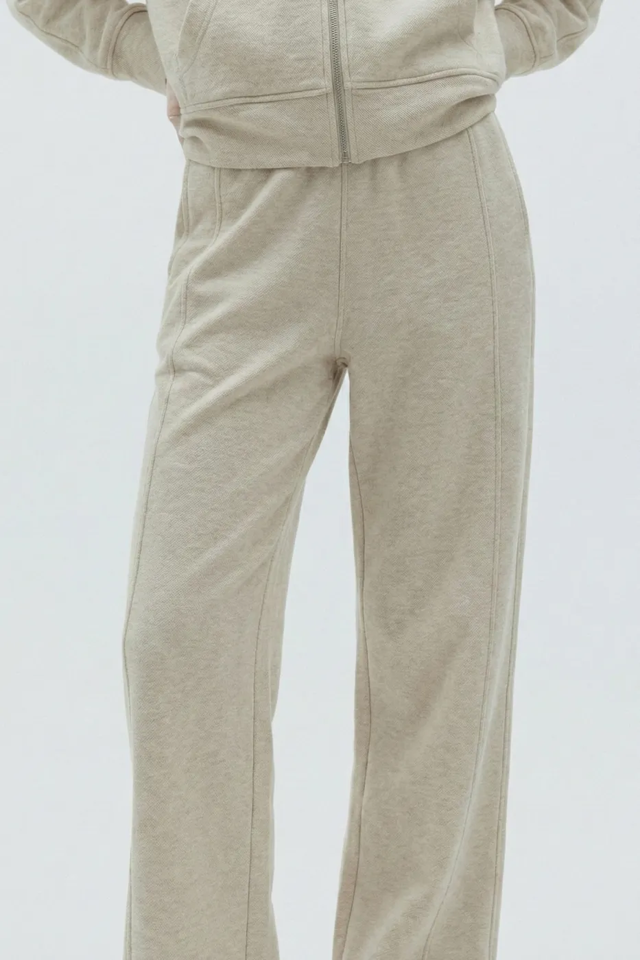 Bayan Taş Beli Lastikli Düz Kesim Pantolon