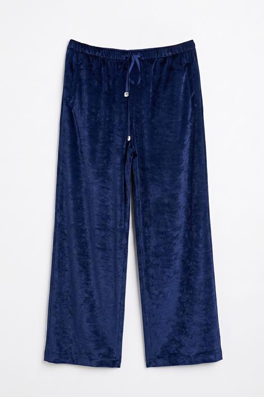 Bayan  Kadife Bol Pantolon