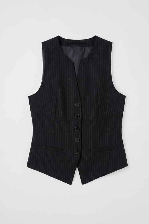 Fit Düğme Detaylı Yelek