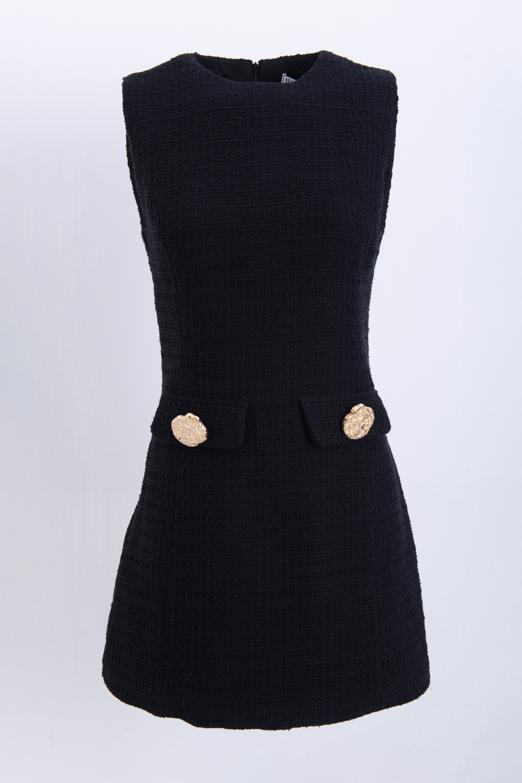 Cep Detaylı Mini Elbise