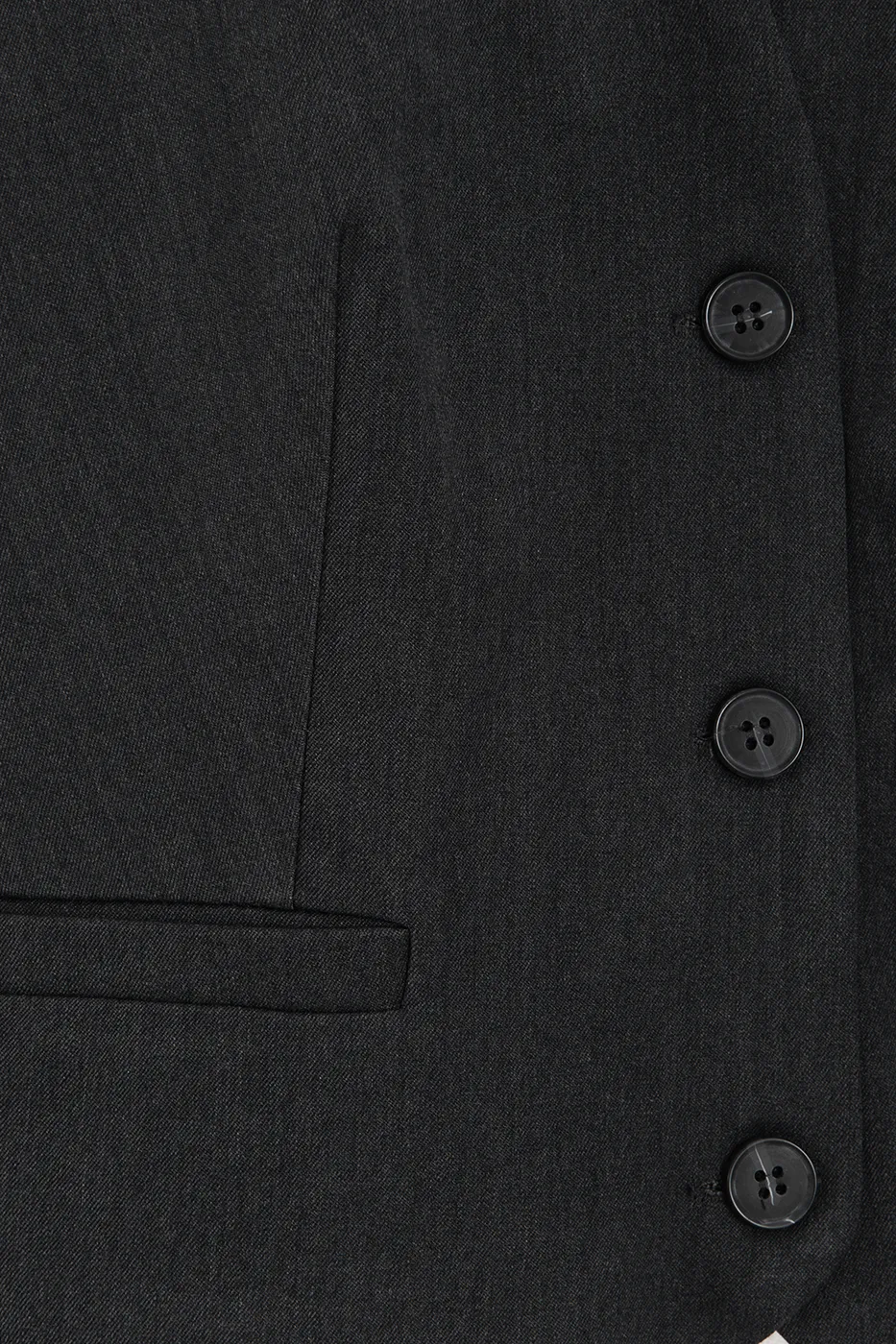 Bayan Antrasit Vücuda Oturan Fit Yelek