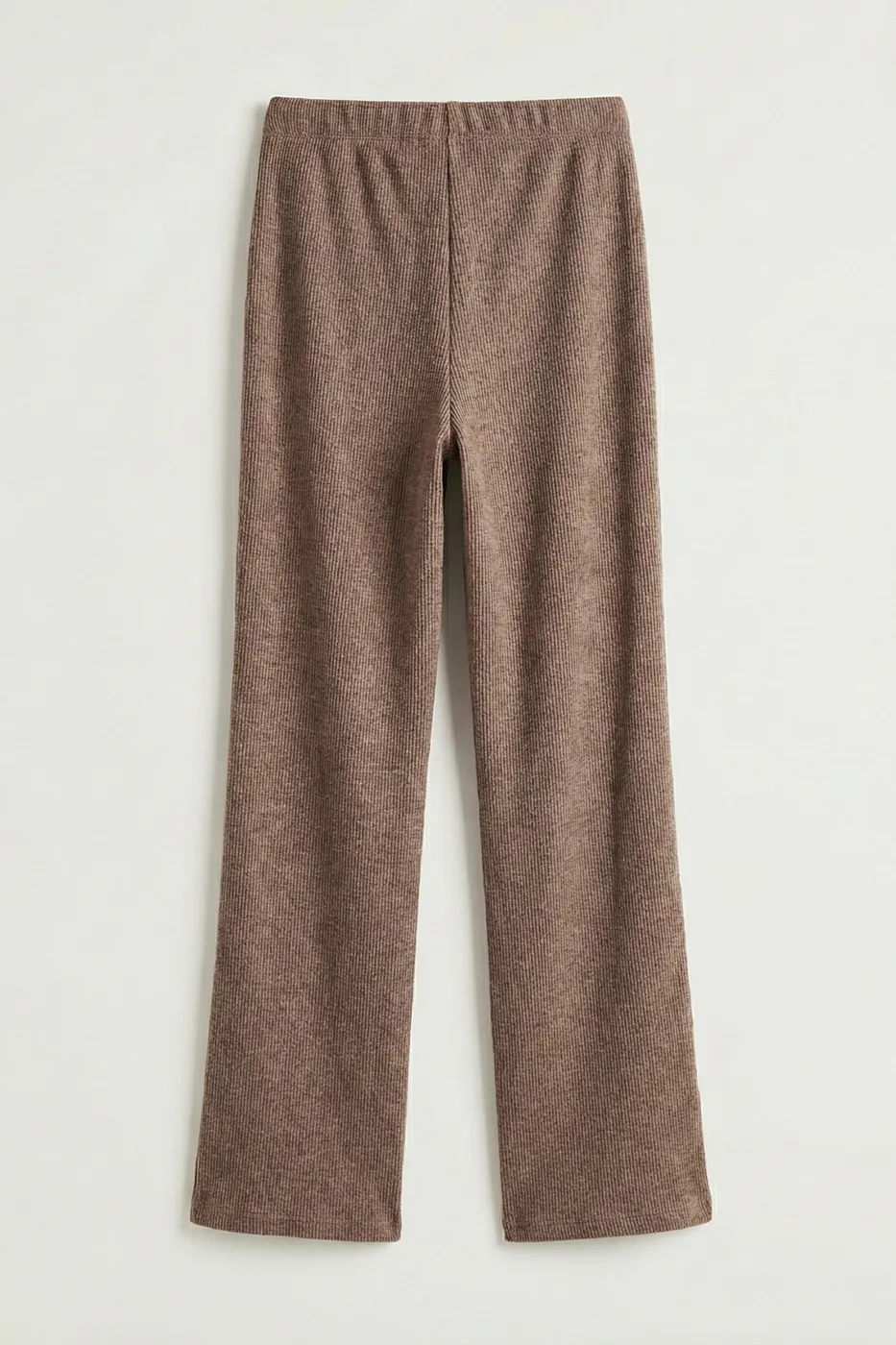 Bayan Kahverengi Düz Kesim Pantolon