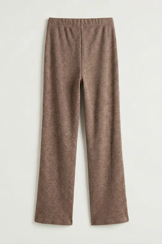 Bayan Kahverengi Düz Kesim Pantolon - BSL