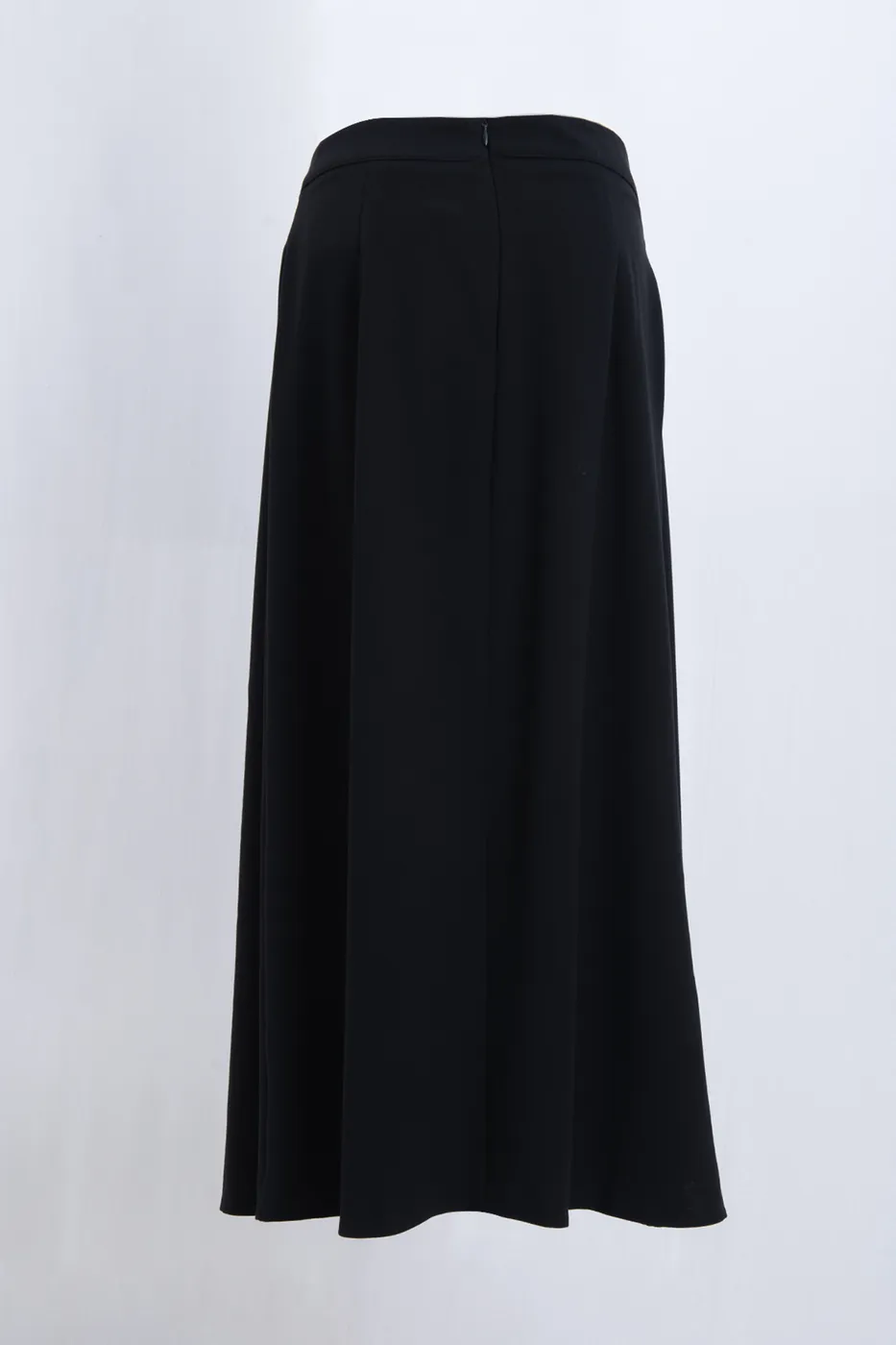 Bayan Siyah Pileli Midi Etek