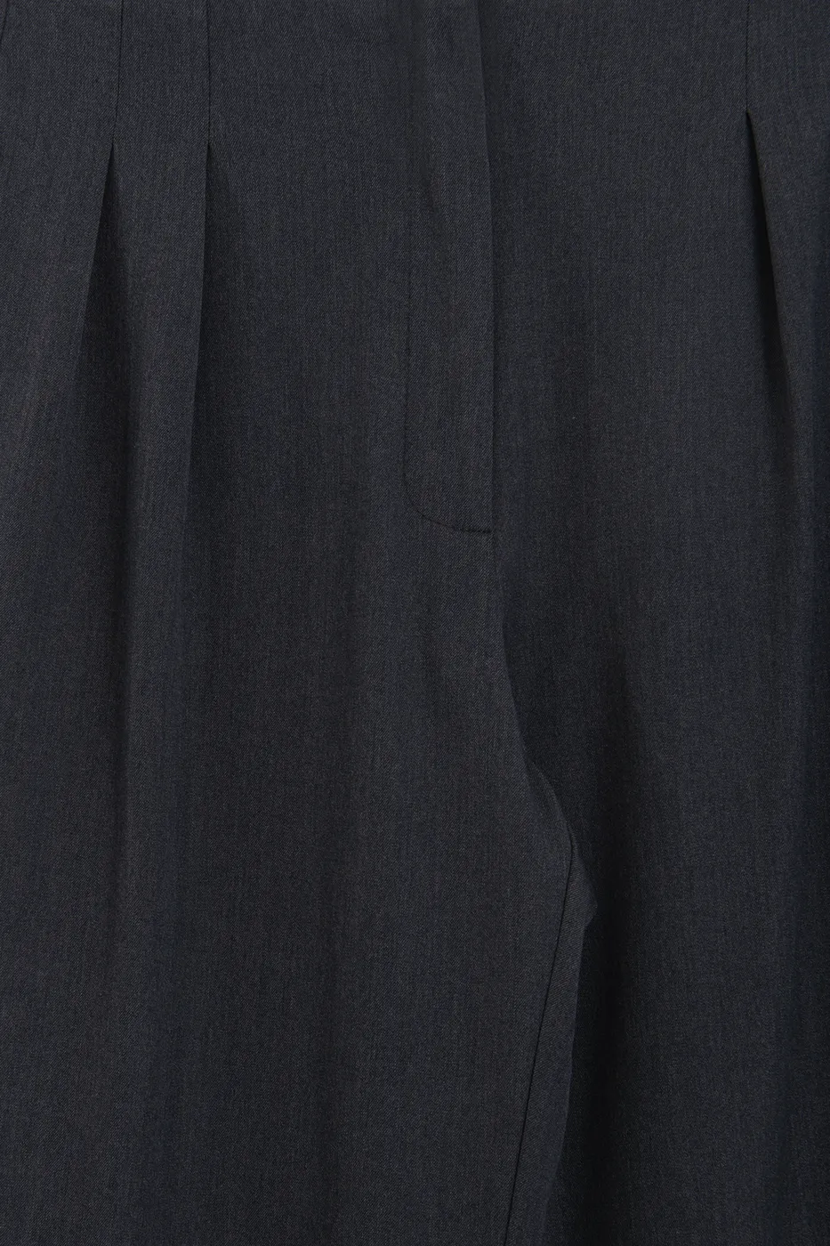 Bayan Antrasit Yüksek Bel Pileli Pantolon