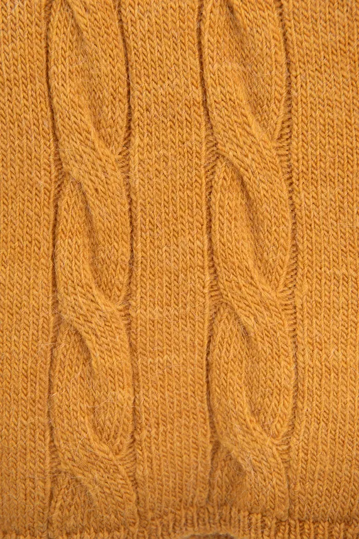 Bayan Hardal Saçörgü Triko Oversize Kazak - BSL