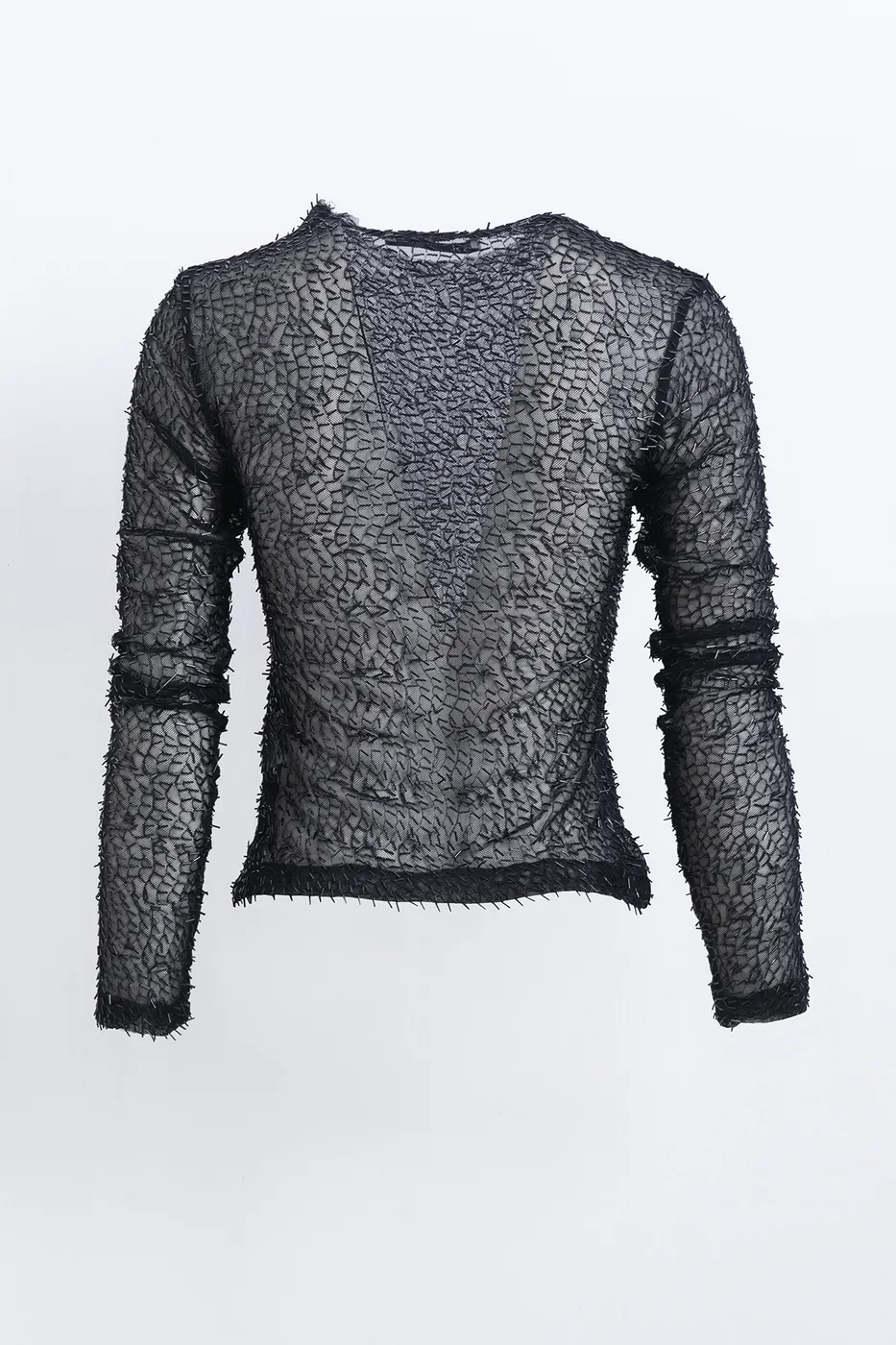 Bayan Siyah Boncuklu Tül Top