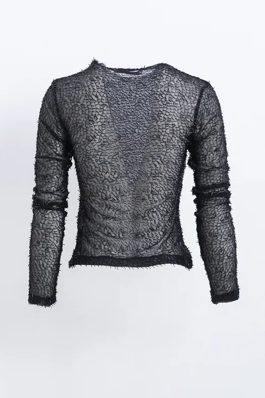 Bayan Siyah Boncuklu Tül Top - BSL