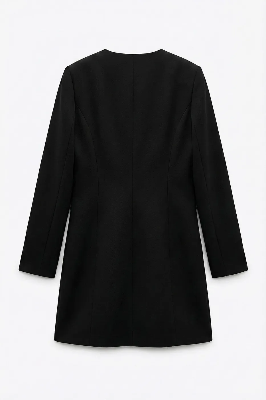 Bayan Siyah Mini Ceket Elbise