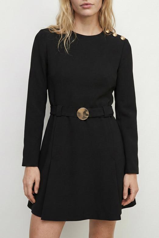 Kemer Detaylı Mini Elbise