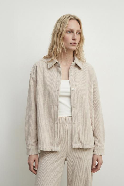 Bayan  Fitilli Oversize Gömlek