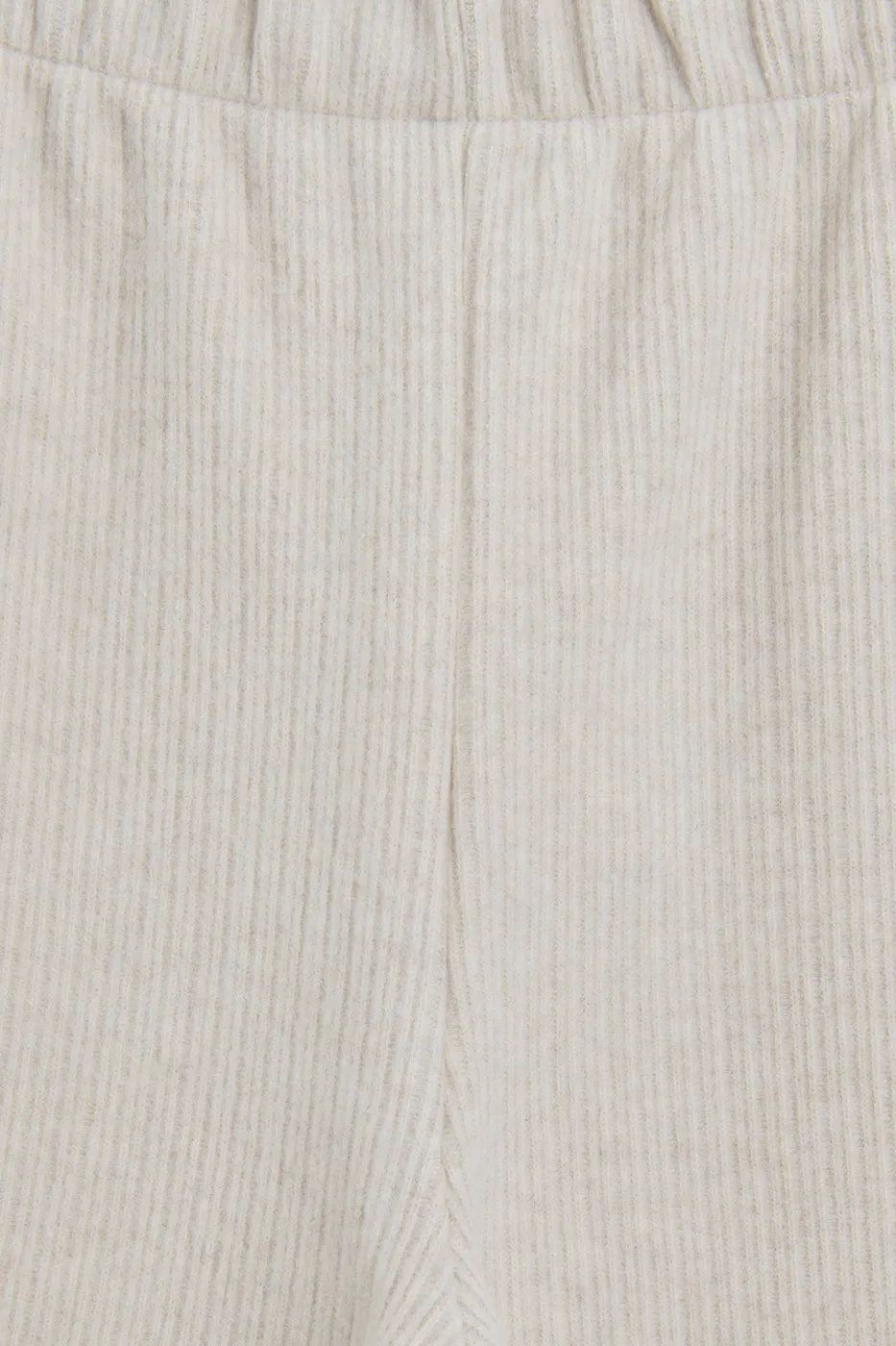 Bayan Bej Fitilli Düz Kesim Pantolon