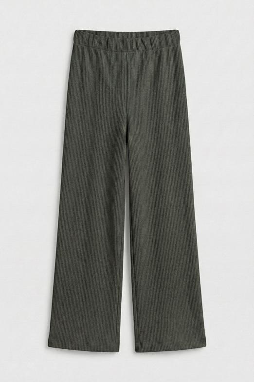 Bayan  Fitilli Düz Kesim Pantolon