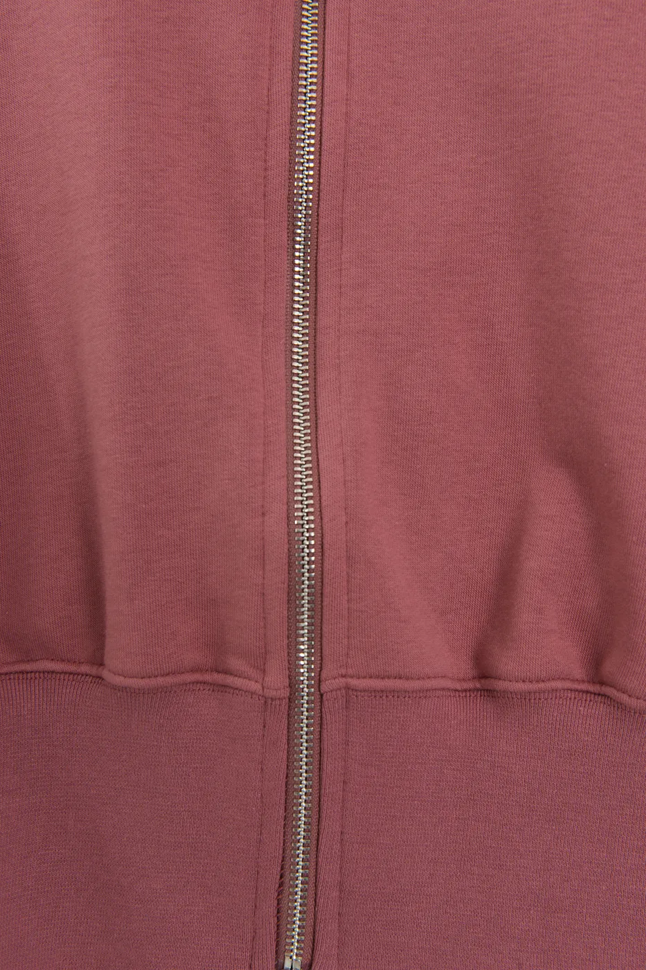 Bayan Mürdüm Dik Yakalı Crop Sweatshirt