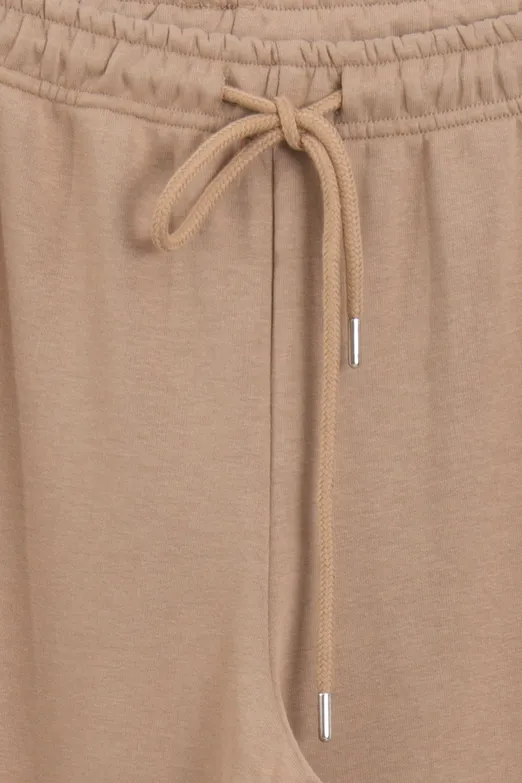 Bayan Bej Düz Kesim Pantolon - BSL