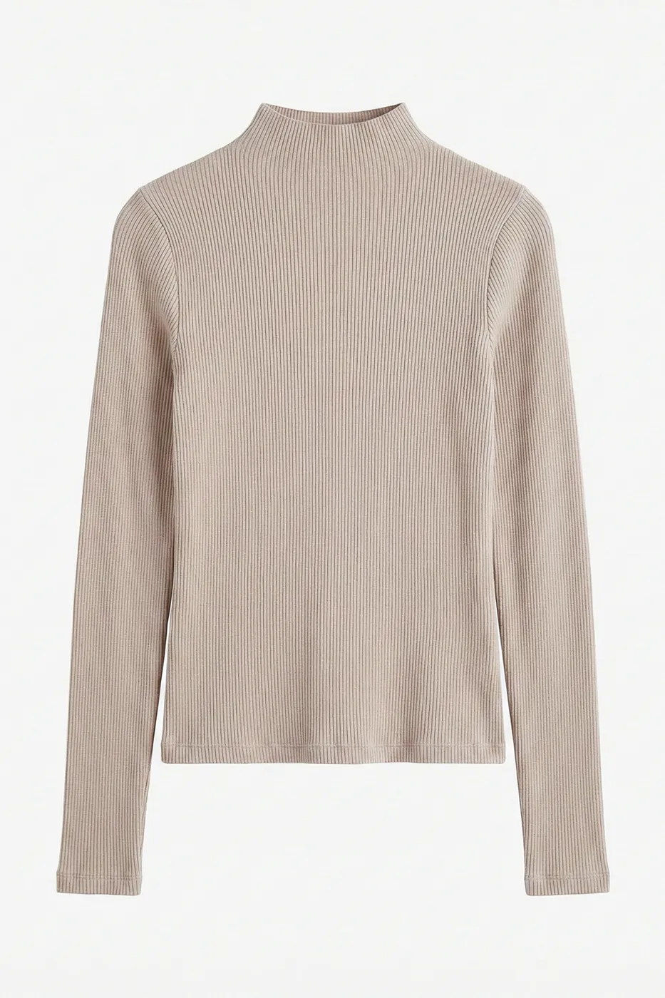 Bayan Bej Fitilli Dik Yakalı Top