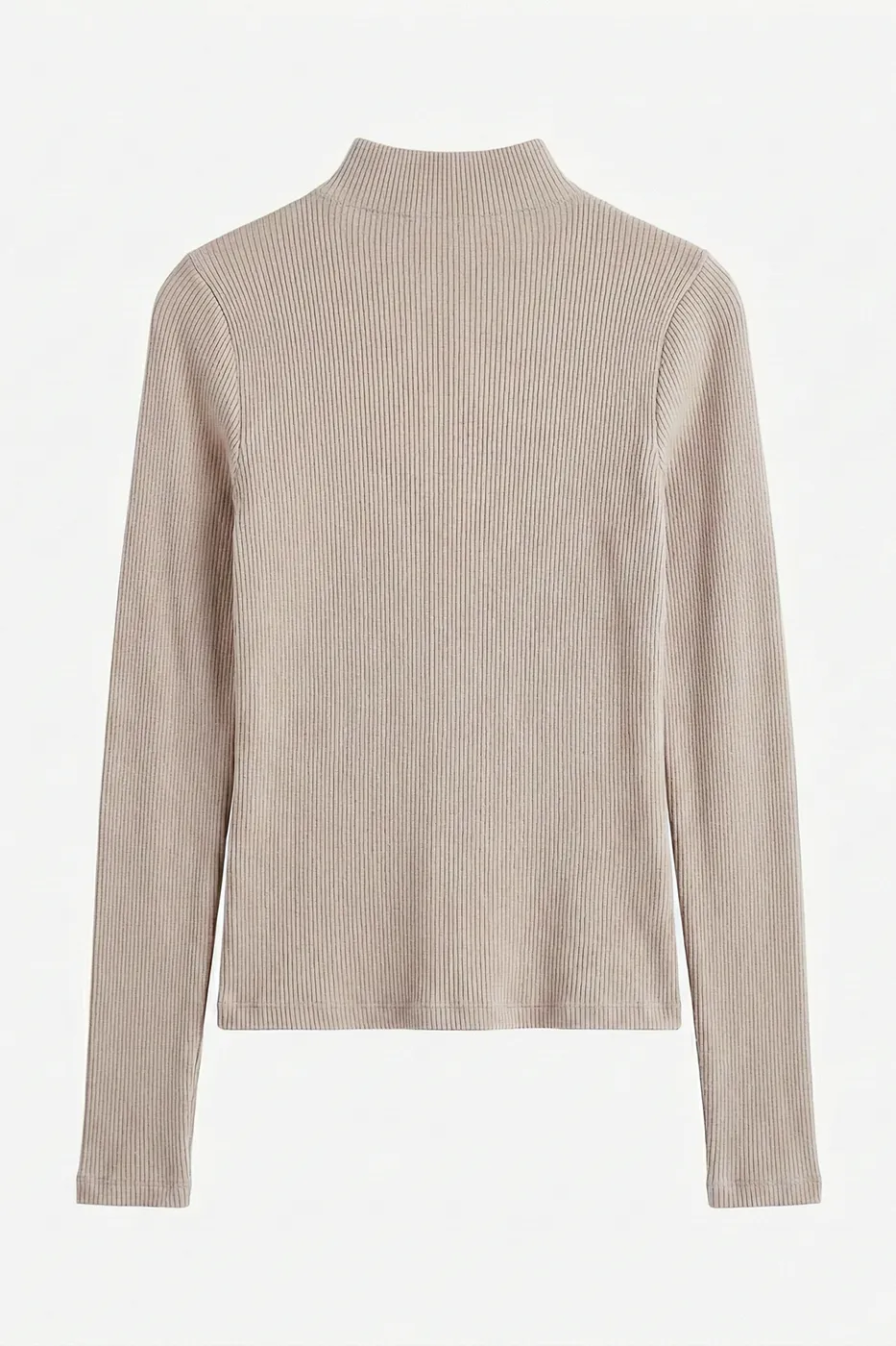 Bayan Bej Fitilli Dik Yakalı Top