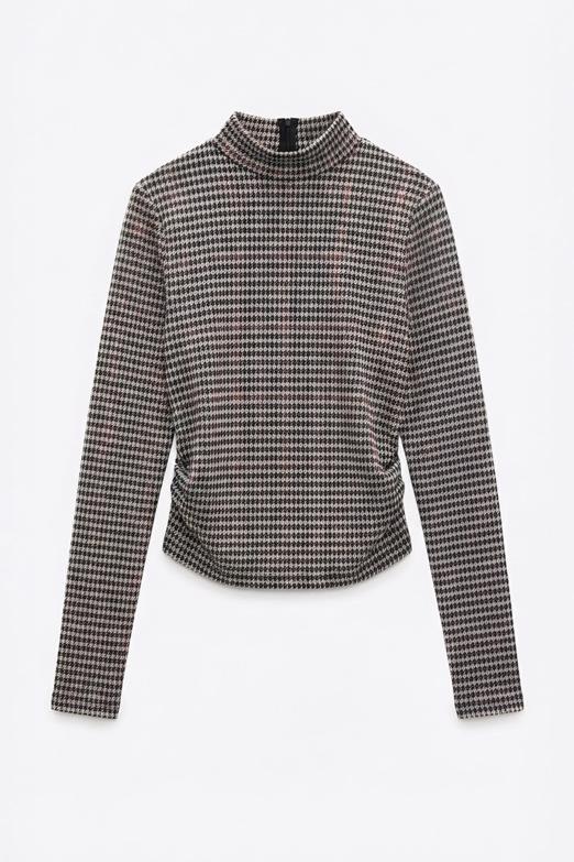 Drapeli Yakalı Bluz