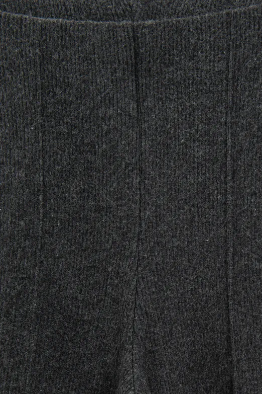 Bayan Antrasit Yumuşak Düz Paça Pantolon - BSL