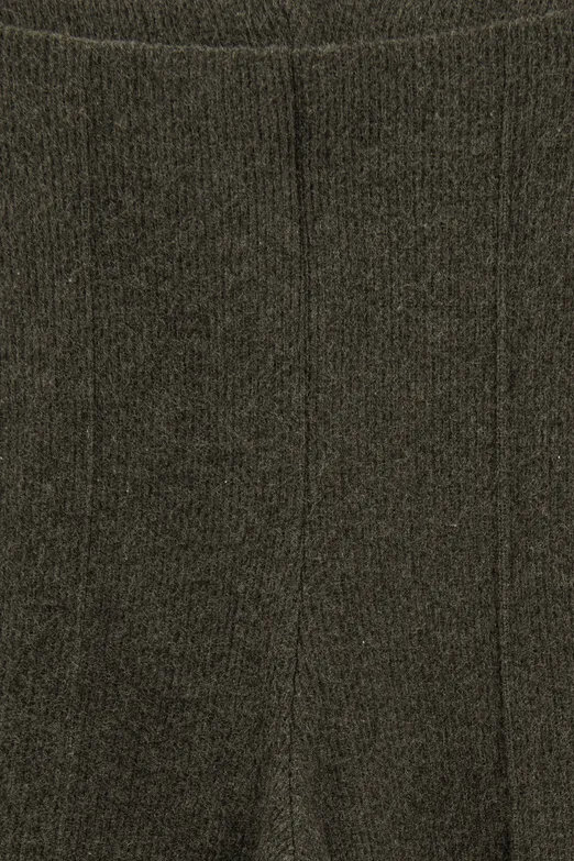 Bayan Haki Yumuşak Düz Paça Pantolon - BSL