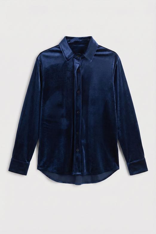 Bayan  Oversize Kadife Gömlek