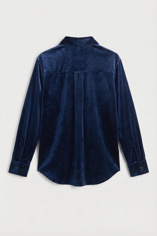 Oversize Kadife Gömlek