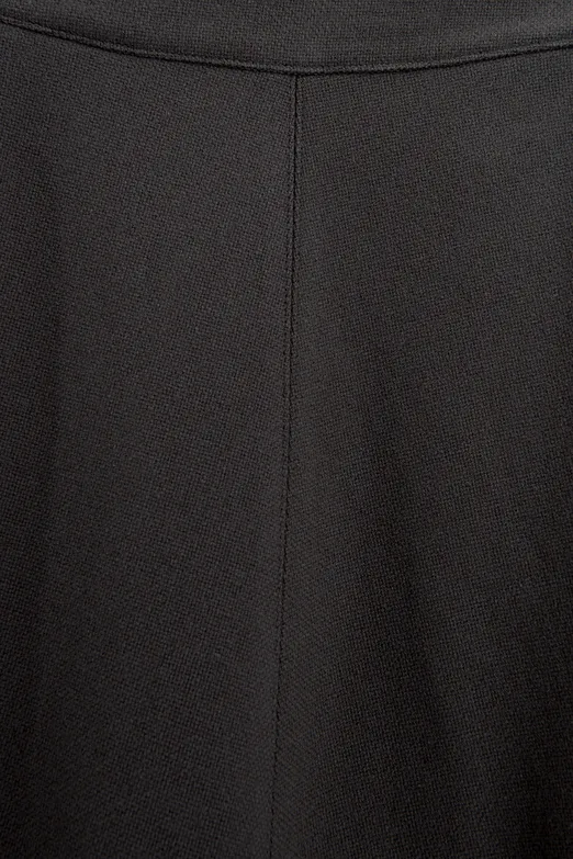 Bayan Siyah Midi Kloş Etek - BSL