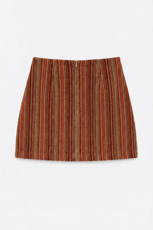 Bayan Multı Kadife Kalem Mini Etek - BSL