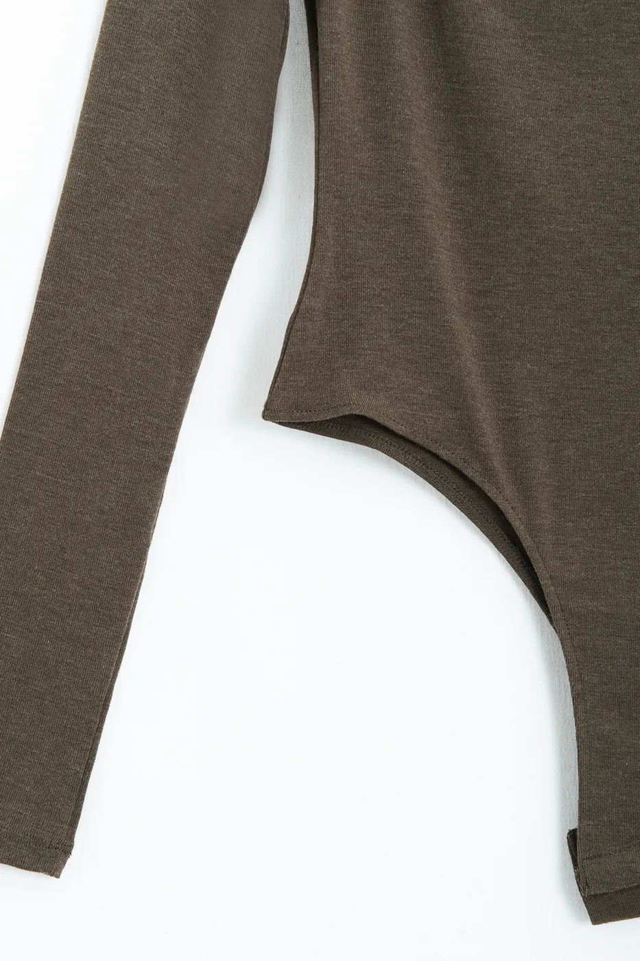 Bayan Haki Geniş Yakalı Bodysuit