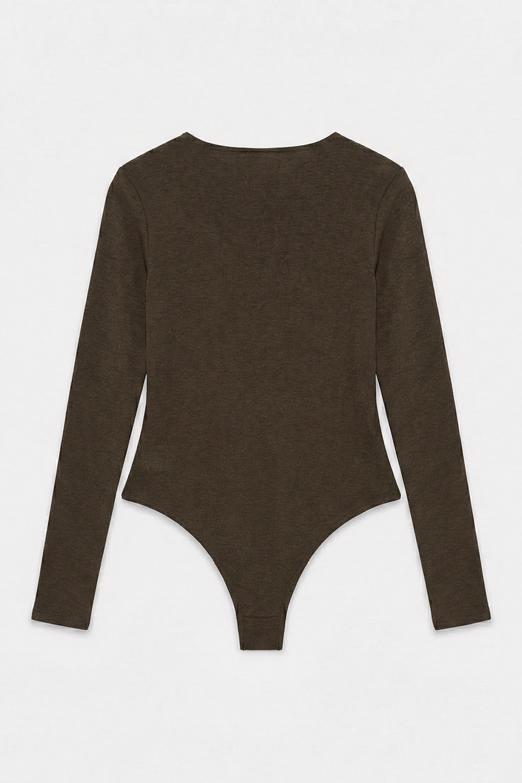 Bisiklet Yakalı Bodysuit