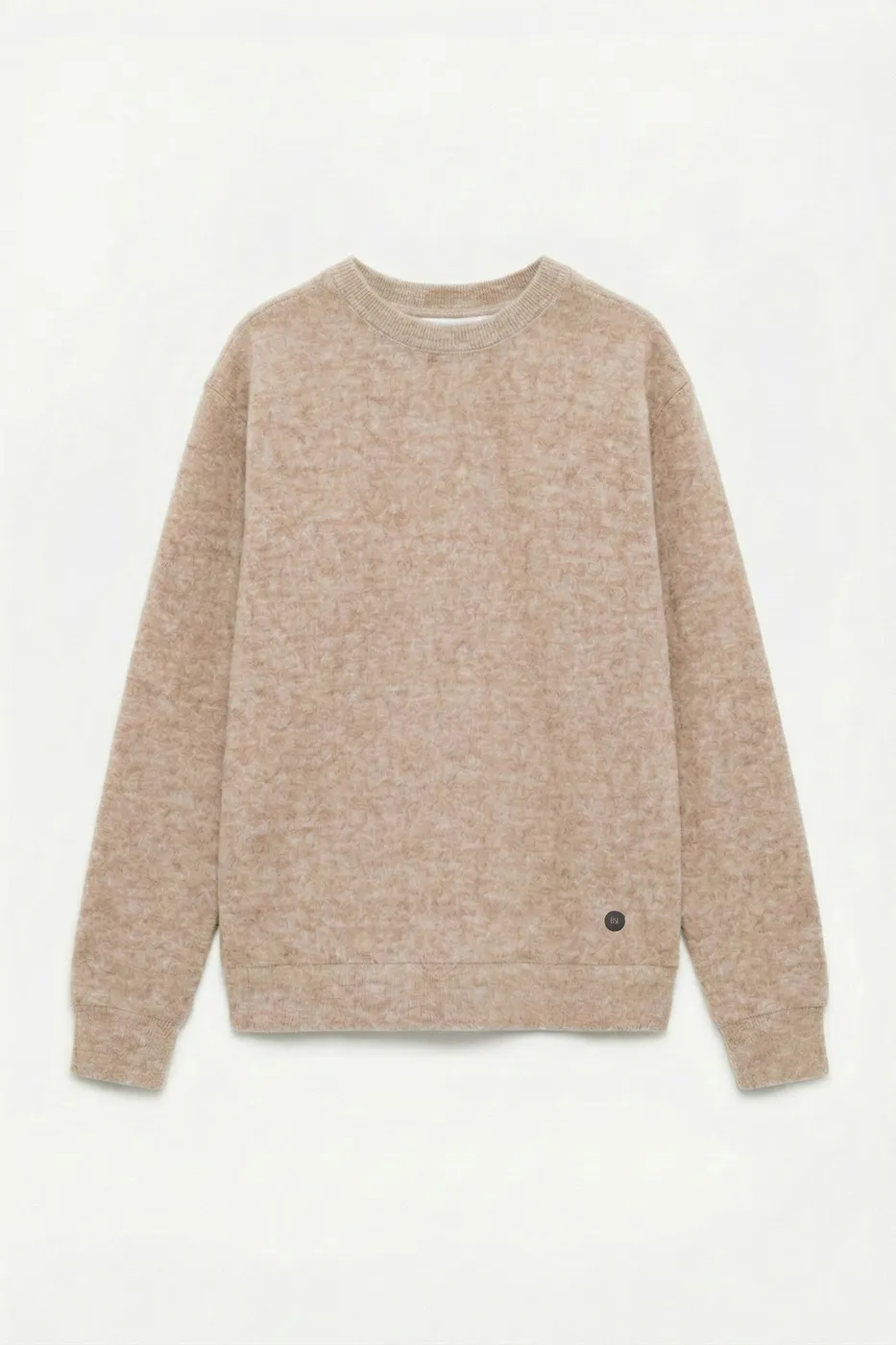 Bayan Bej Soft Oversize Sweatshirt