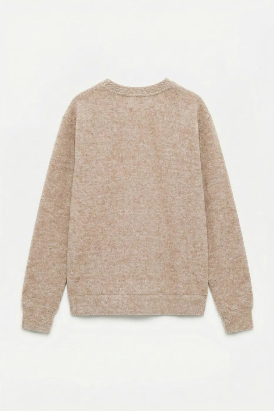 Bayan Bej Soft Oversize Sweatshirt
