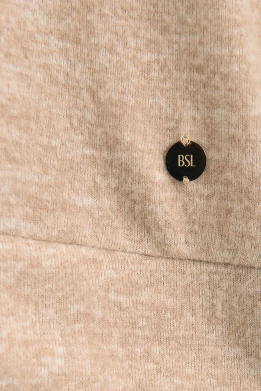 Bayan Bej Soft Oversize Sweatshirt - BSL