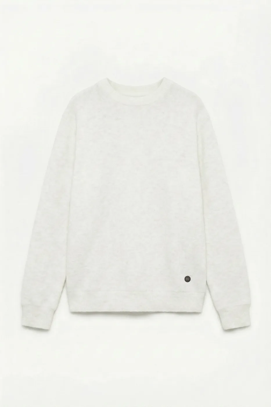 Bayan Ekru Soft Oversize Sweatshirt