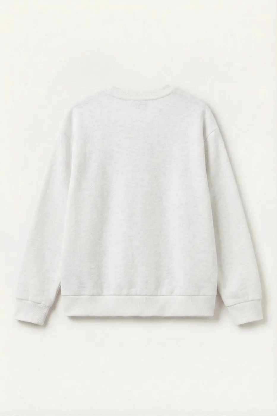 Bayan Ekru Soft Oversize Sweatshirt
