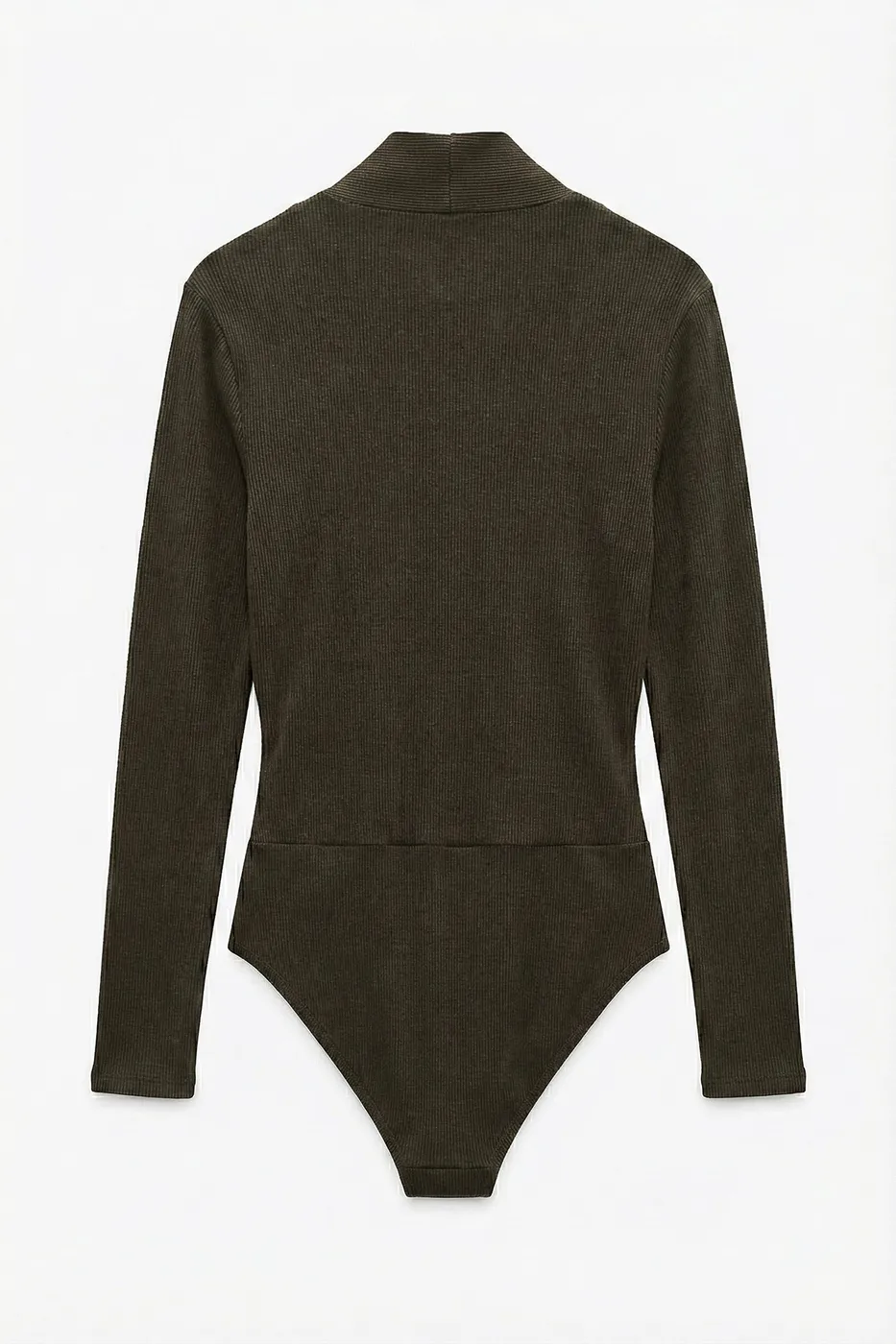 Bayan Haki Soft Kruvaze Bodysuit