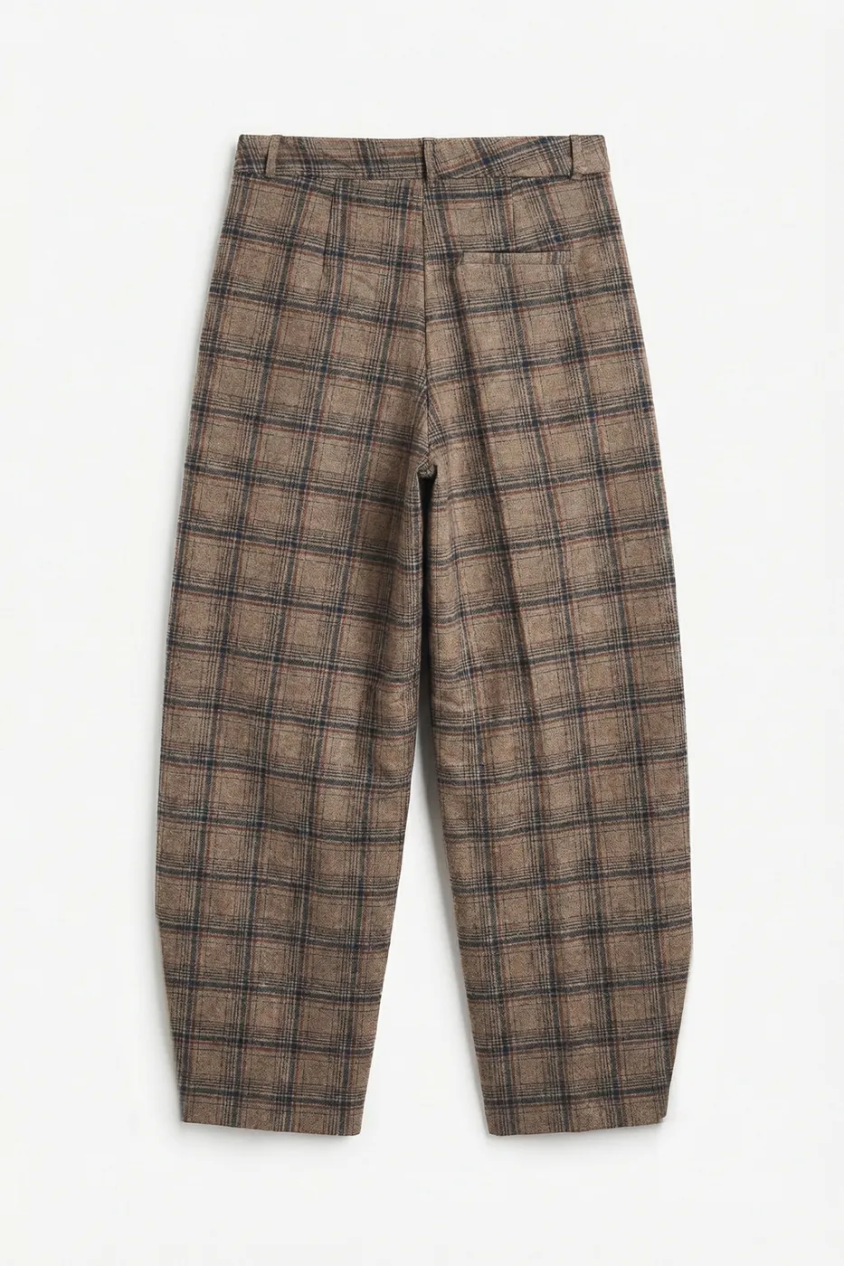 Bayan Vizon Ekoseli Balon Pantolon