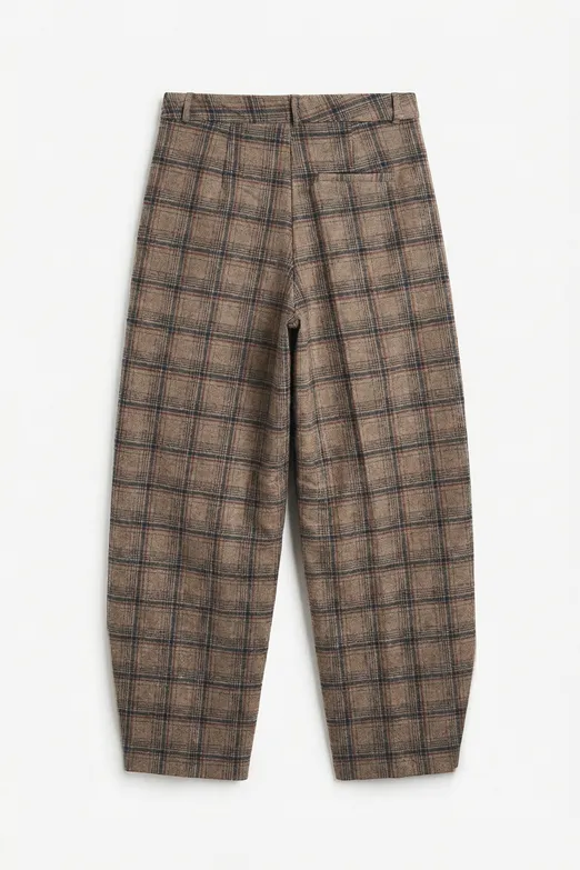 Bayan Vizon Ekoseli Balon Pantolon - BSL