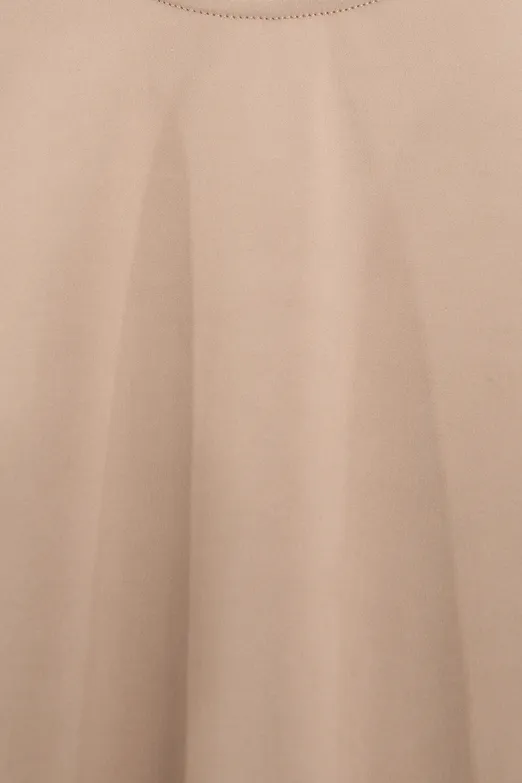 Bayan Bej Bisiklet Yakalı Bodysuit - BSL