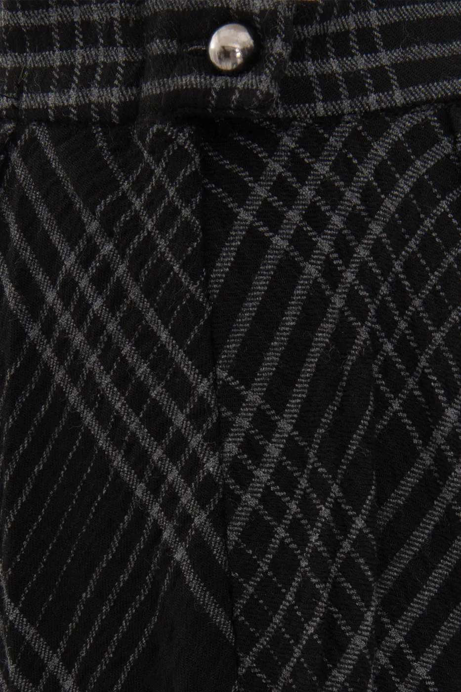 Bayan Siyah Ekoseli Maksi Kloş Etek