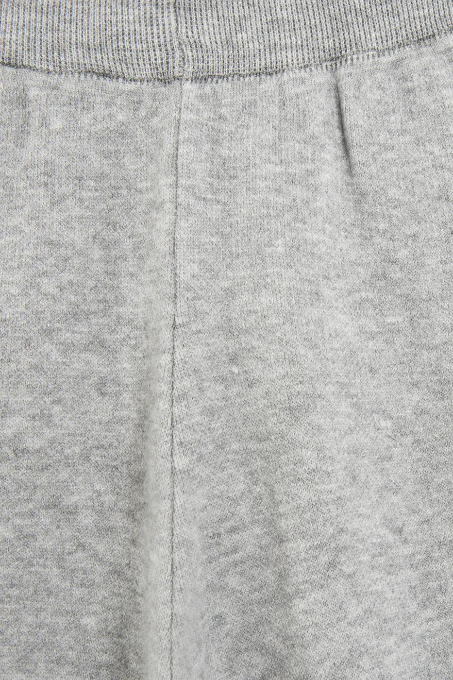 Bayan Gri Triko Düz Paça Pantolon