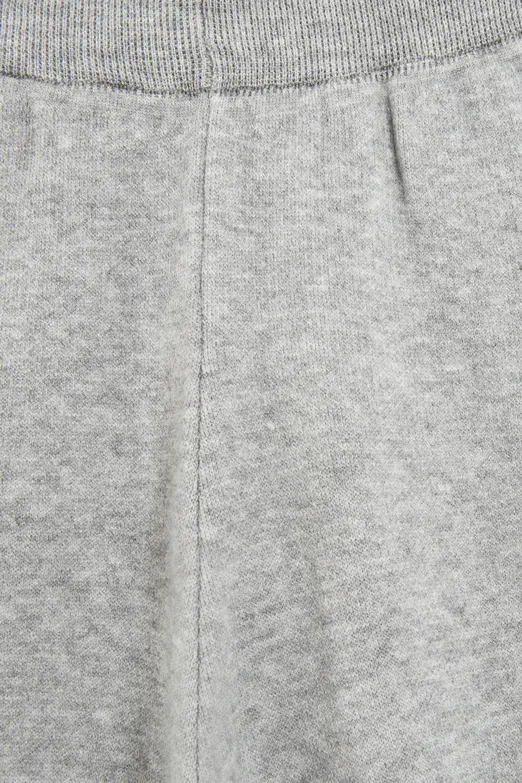 Bayan Gri Triko Düz Paça Pantolon - BSL