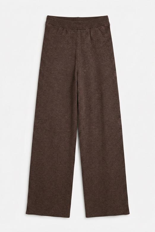 Bayan  Triko Düz Paça Pantolon