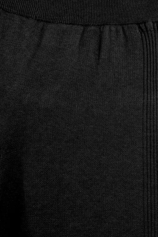 Bayan Siyah Triko Düz Paça Pantolon - BSL