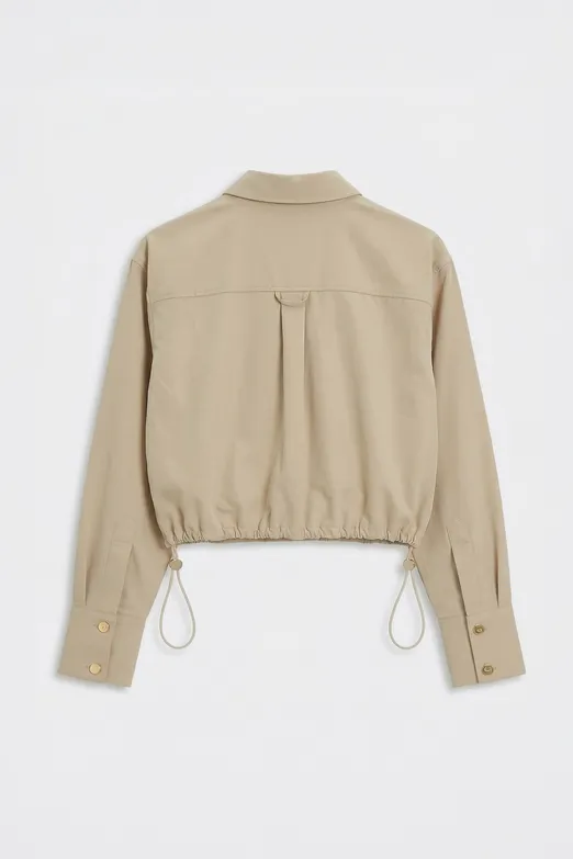 Bayan Taş Crop Bomber Ceket - BSL