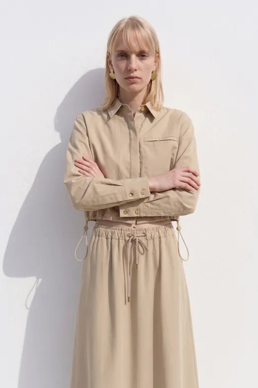 Bayan Taş Crop Bomber Ceket - BSL